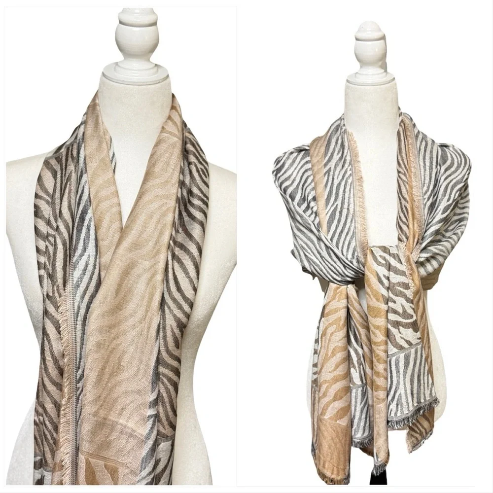 Zebra Animal Pattern Shawl Scarf